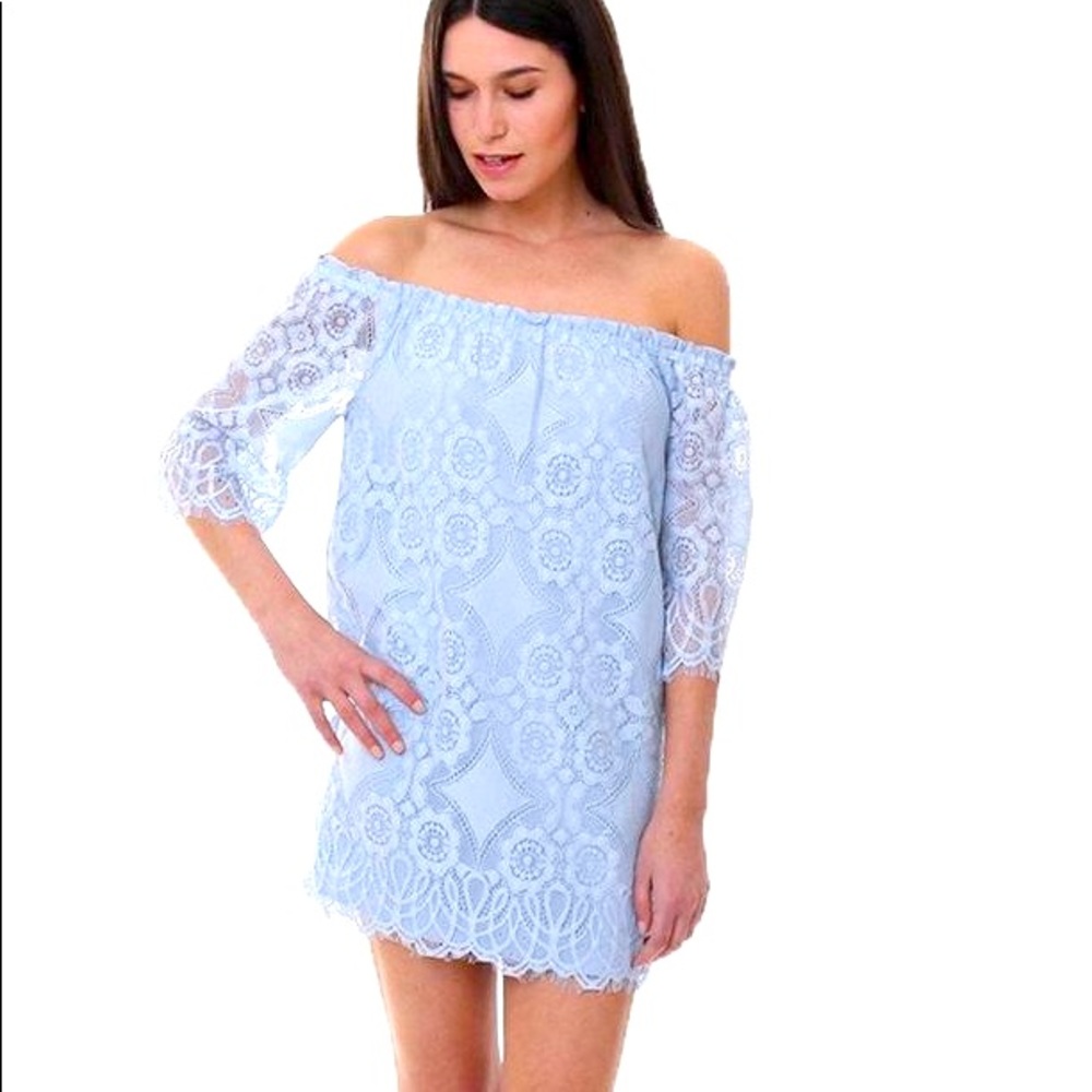 BB Dakota Halden Off The Shoulder Lace Dress